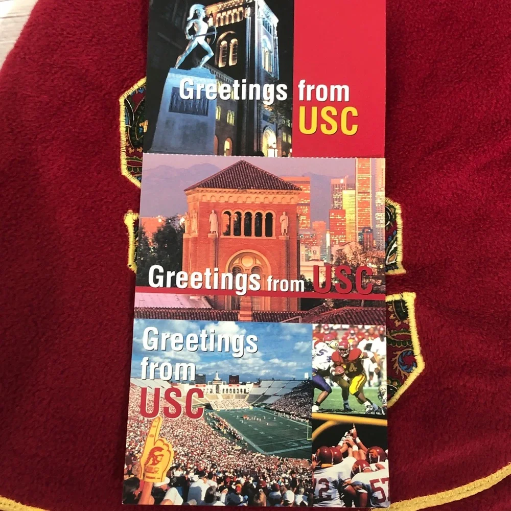 USC Trojans Fan Collectible Bundle 2 keychains, football pins,mug, blanket ticke - Picture 11 of 16